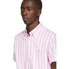 Polo Ralph Lauren Pink and White Classic Stripe Shirt