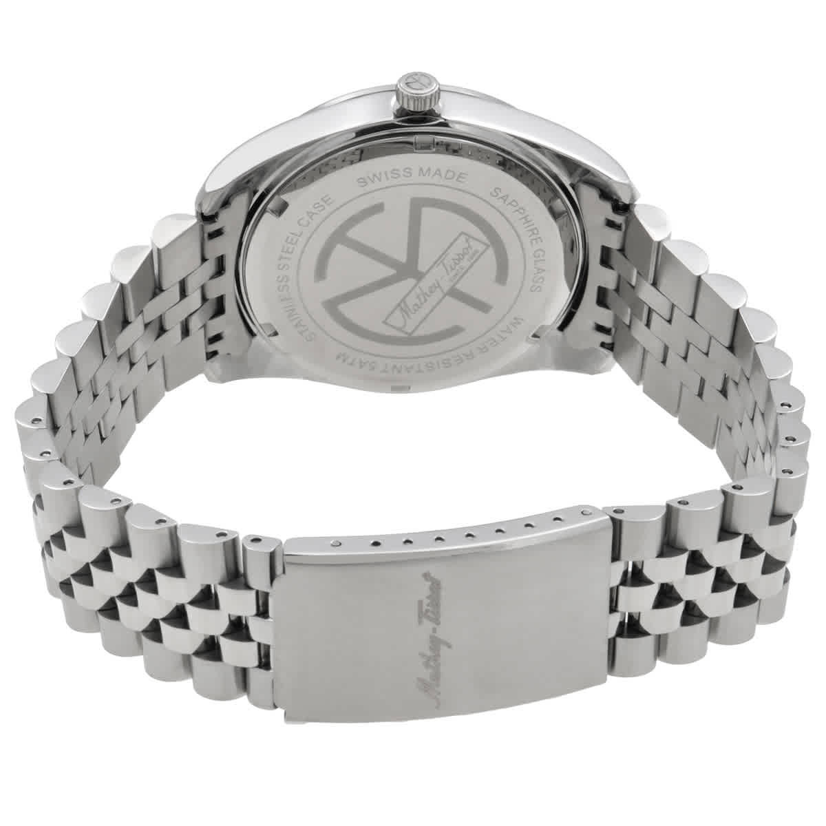 Mathey-Tissot Mathy Day-Date Quartz Silver Dial Mens Watch H510AS
