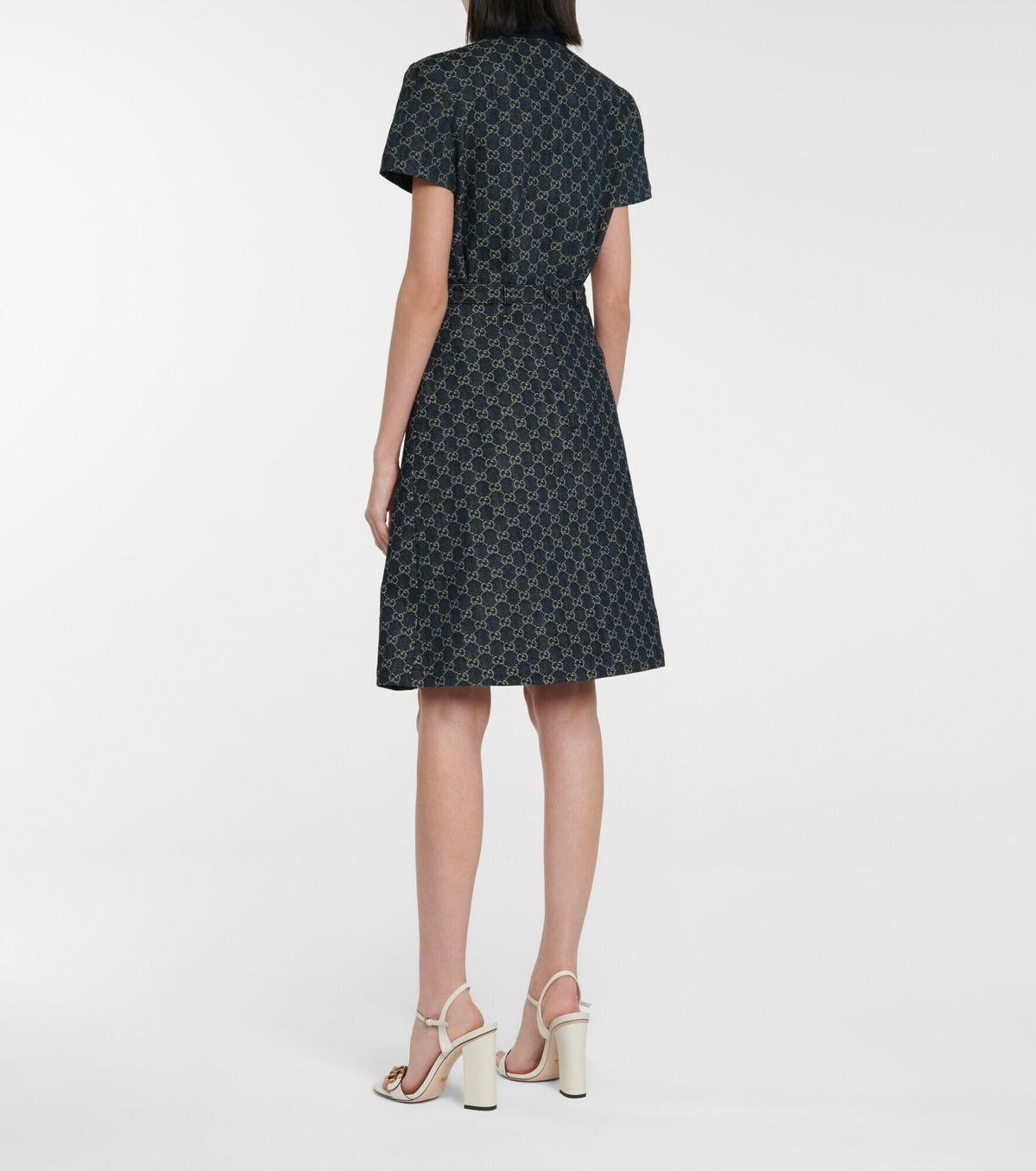 スカート GUCCI Denim Midi Skirt GUCCI Denim midi skirt | NET-A-PORTER