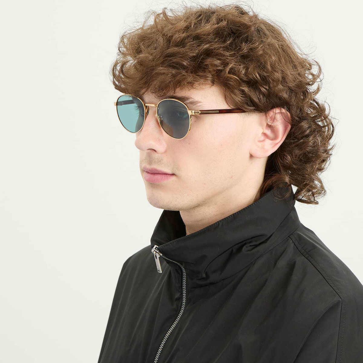 Prada Eyewear 0PR B51S Sunglasses in Shiny Gold/Lago 