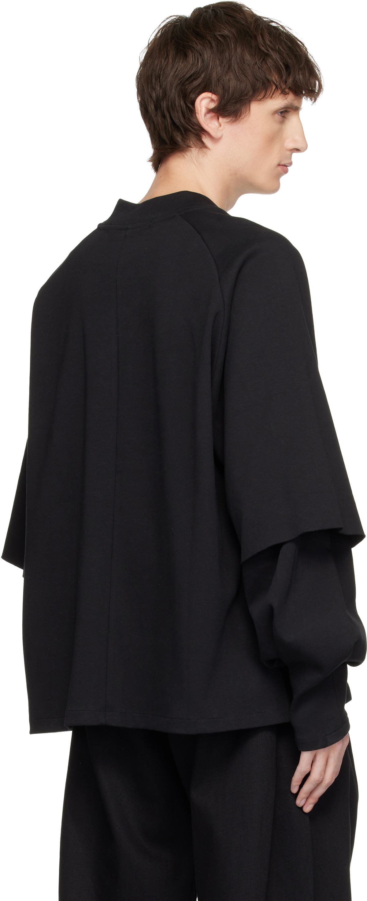 Seventh Black Raglan Layered Longsleeve T-shirt