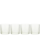 The Conran Shop Ribbed Tumbler - Set of 4 in Clear