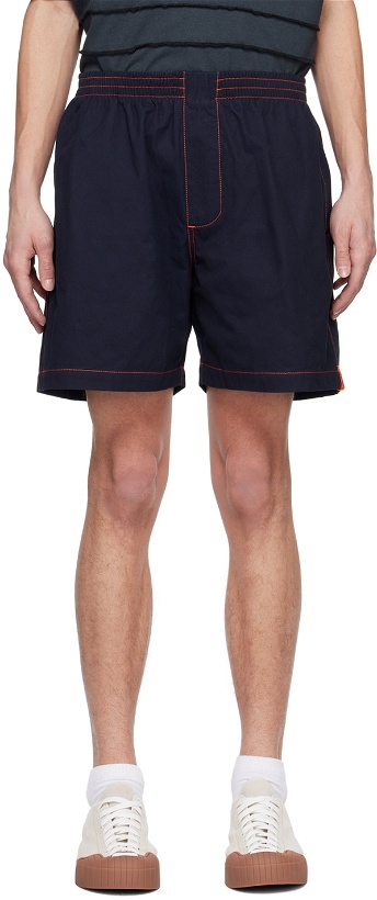 Photo: SUNNEI Navy Elastic Shorts