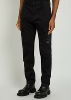 C.P. Company Straight-leg Stretch-cotton Cargo Trousers Black
