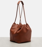 Loro Piana Bale Softy Small leather bucket bag