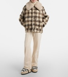 Moncler Grenoble Camlez shearling-trimmed wool down jacket