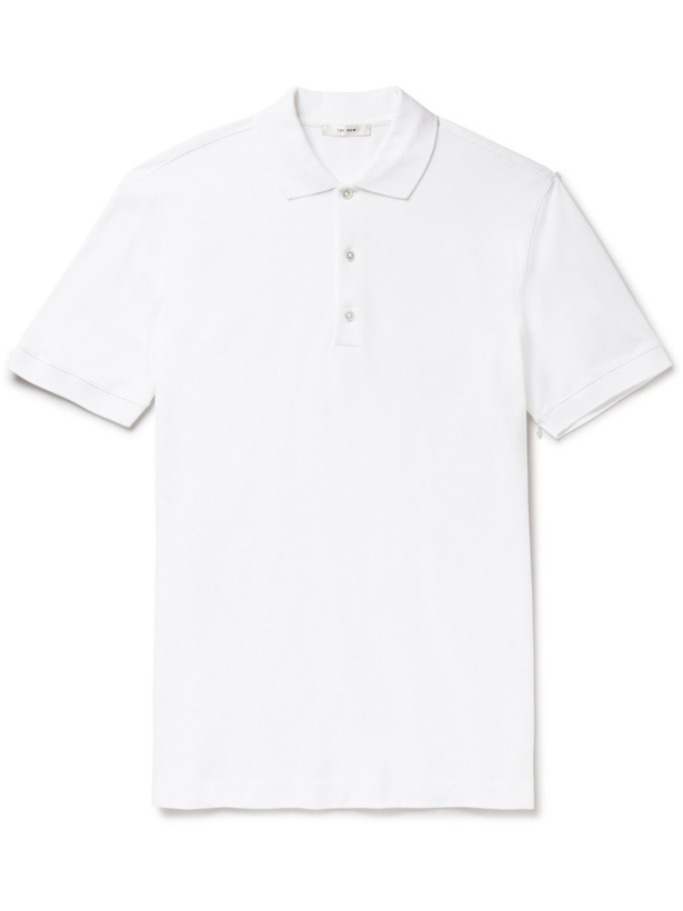 Photo: THE ROW - Nahor Pima Cotton-Piqué Polo Shirt - White
