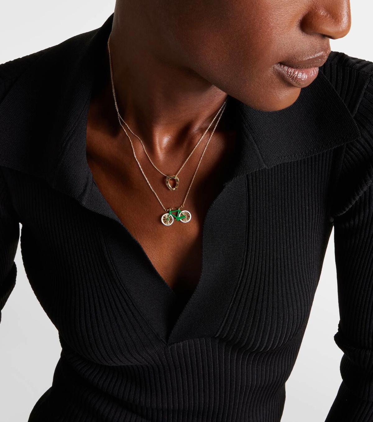 Aliita Bici 9kt gold charm necklace Aliita