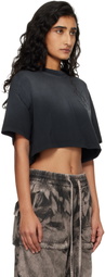 AMIRI Black MA Quad Cropped T-shirt
