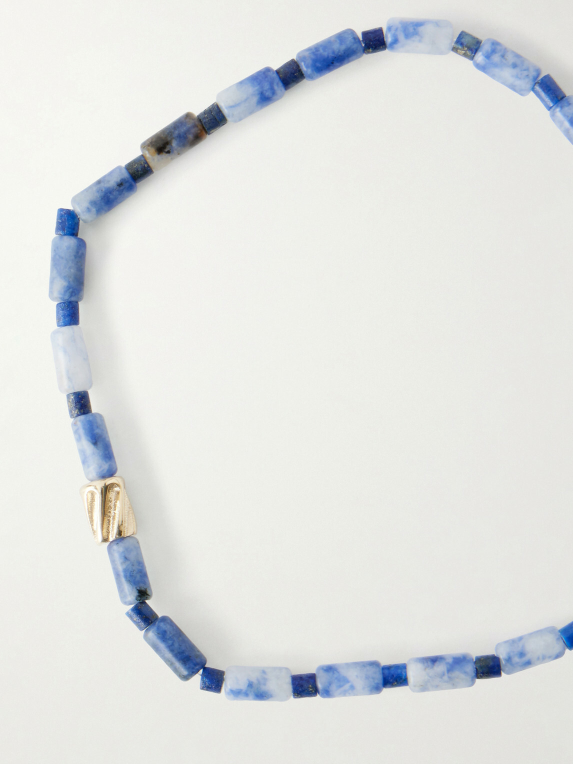 Luis Morais - 14-Karat Gold Glass Beaded Bracelet