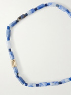 Luis Morais - 14-Karat Gold Glass Beaded Bracelet
