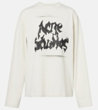 Acne Studios Logo cotton-blend jersey sweatshirt