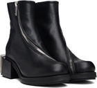 GmbH Black Ergonomic Riding Ankle Boots