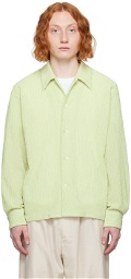 Second/Layer Green Textured Shirt
