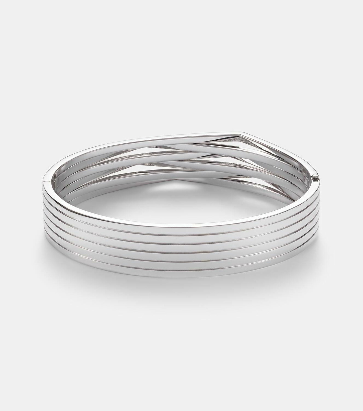 Repossi Antifer 18kt white gold cuff bracelet with diamonds