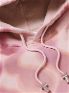 Collina Strada - Crystal-Embellished Tie-Dyed Cotton-Jersey Hoodie - Pink