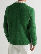 Alex Mill - Pilly Cable-Knit Merino Wool-Blend Sweater - Green
