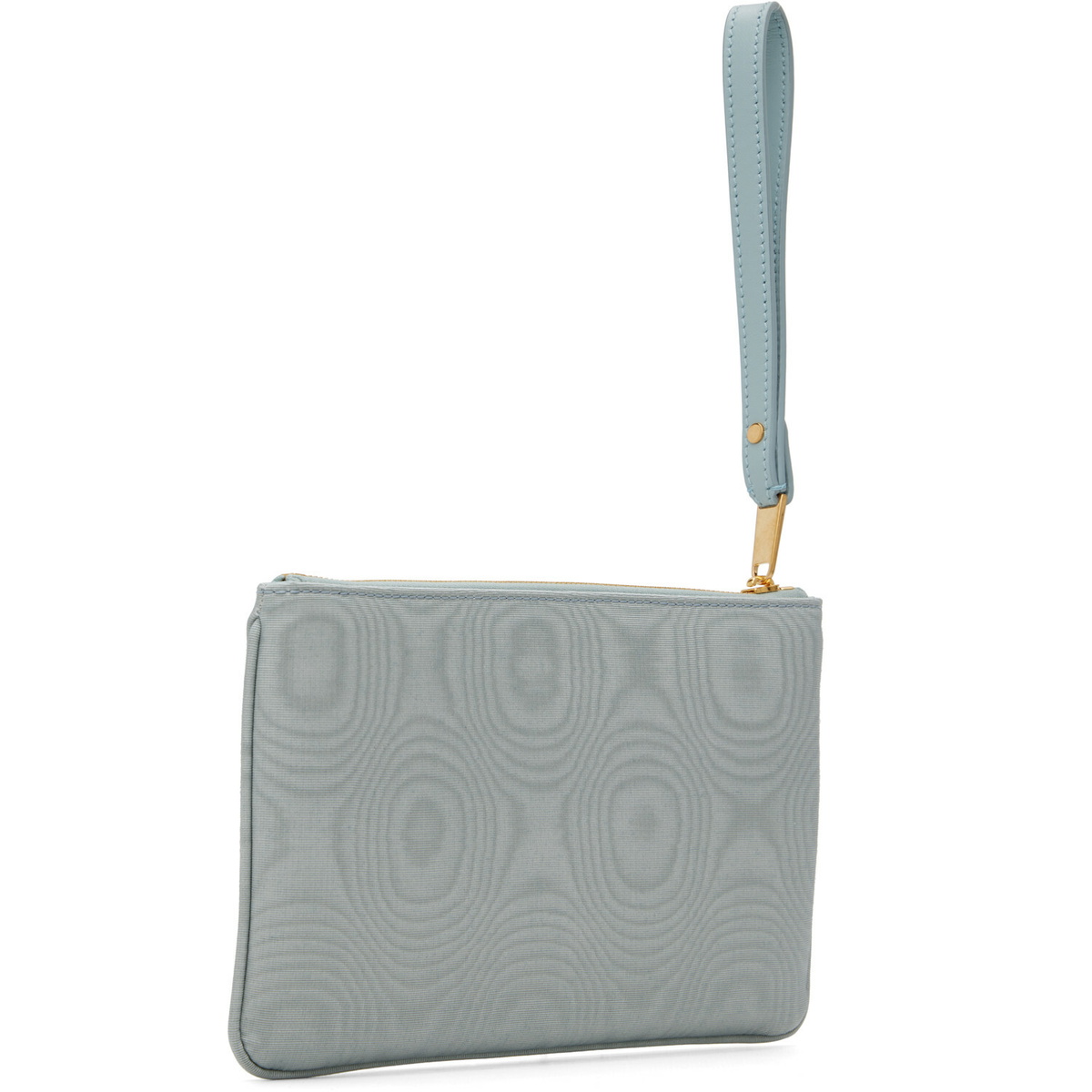 Valentino Garavani Blue VLogo Signature Moiré Fabric Clutch