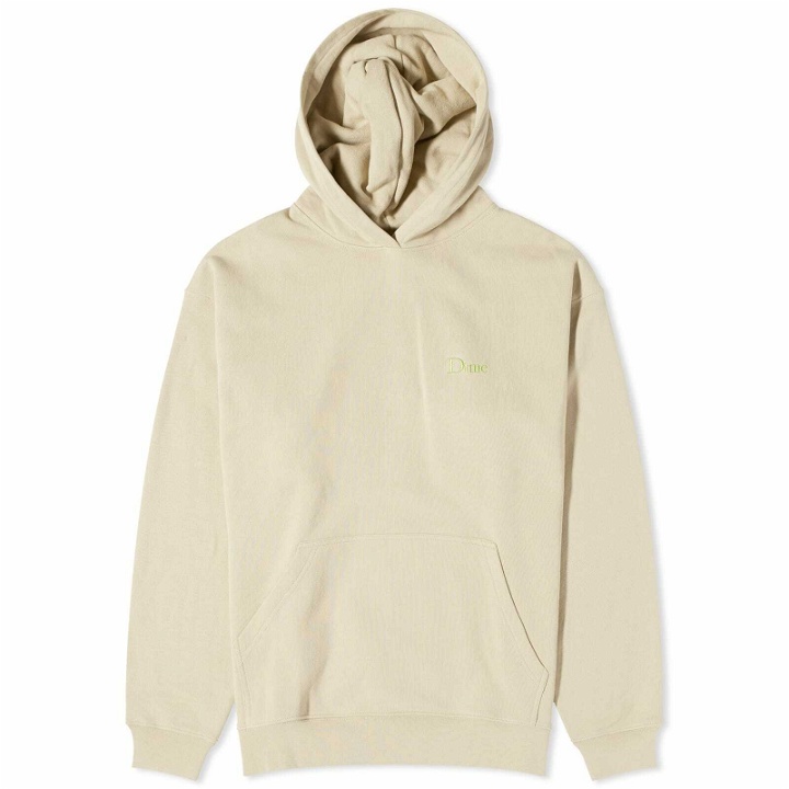 Photo: Dime Men's Classic Small Logo Hoodie in Sand
