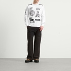 Champion Men's x Aries Sponsor Long Sleeve T-Shirt in White