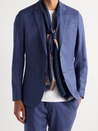 PAUL SMITH - Virgin Wool and Silk-Blend Jacquard Scarf