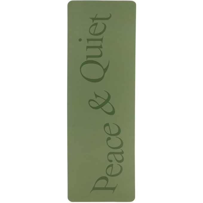 Photo: Museum of Peace and Quiet Green Logo Yoga Mat