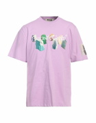 Msgm Mens T-shirt Lilac
