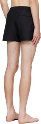 Balmain Black Monogram Swim Shorts