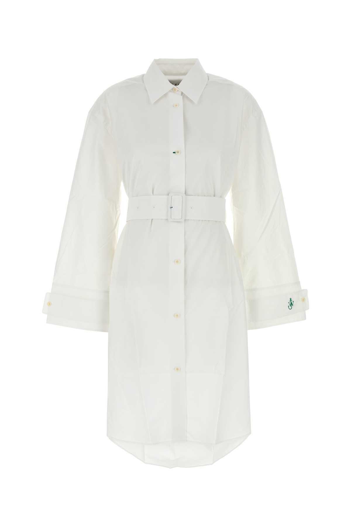 Jw Anderson Women White Poplin And Denim Dress main image 1