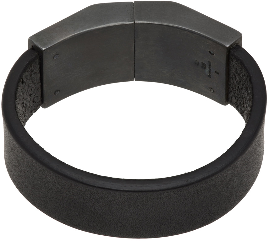Parts of Four Black Narrow Box Lock Choker