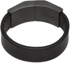 Parts of Four Black Narrow Box Lock Choker