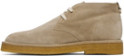 Agnona Beige Chukka Desert Boots