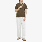 AMI Paris Men's Small A Heart T-Shirt in Dark Coffee