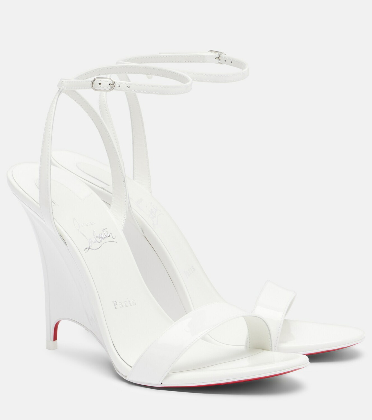 Christian Louboutin Miss Z patent leather wedge sandals