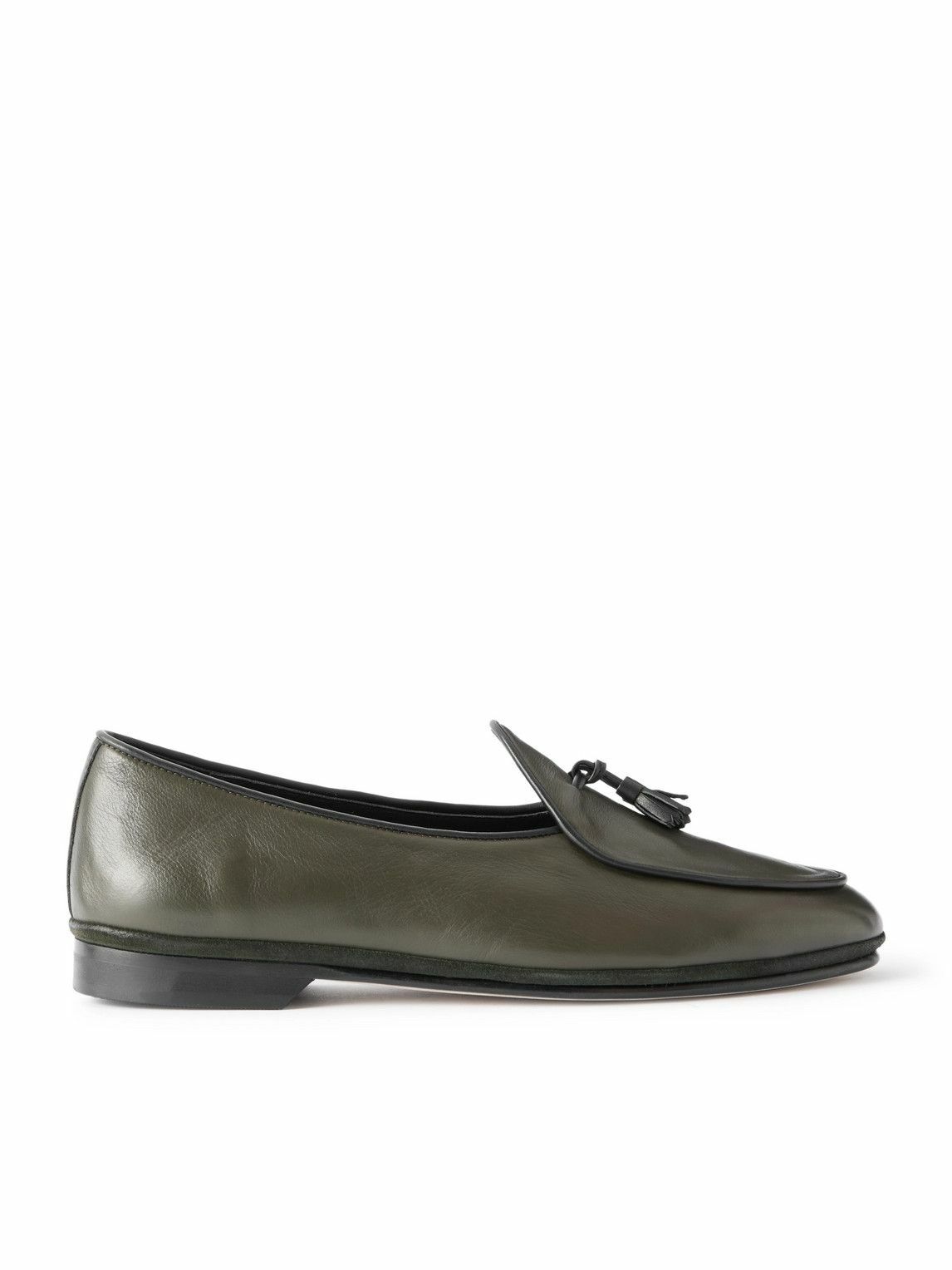 Rubinacci - Marphy Tasselled Leather Loafers - Green