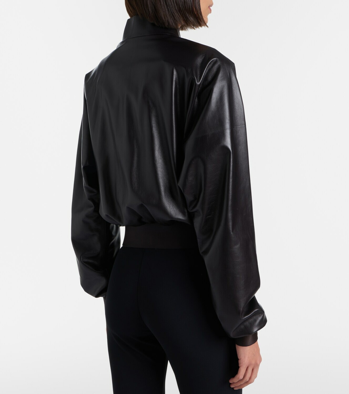 Gucci Leather bomber jacket