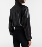 Gucci Leather bomber jacket