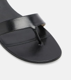 Christen Helix leather thong sandals