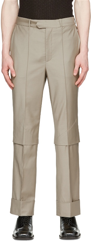Photo: Situationist Beige Wool Trousers