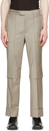 Situationist Beige Wool Trousers