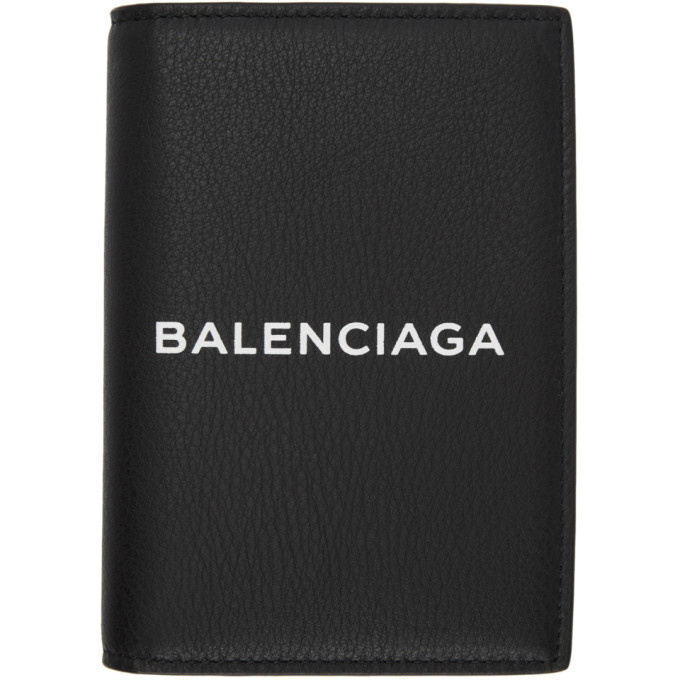 Photo: Balenciaga Black Logo Everyday Passport Holder