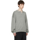 Fear of God ESSENTIALS Gray Signature 90s Knit Polo