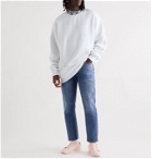 ACNE STUDIOS - Future Oversized Logo-Appliquéd Fleece-Back Jersey Sweatshirt - White