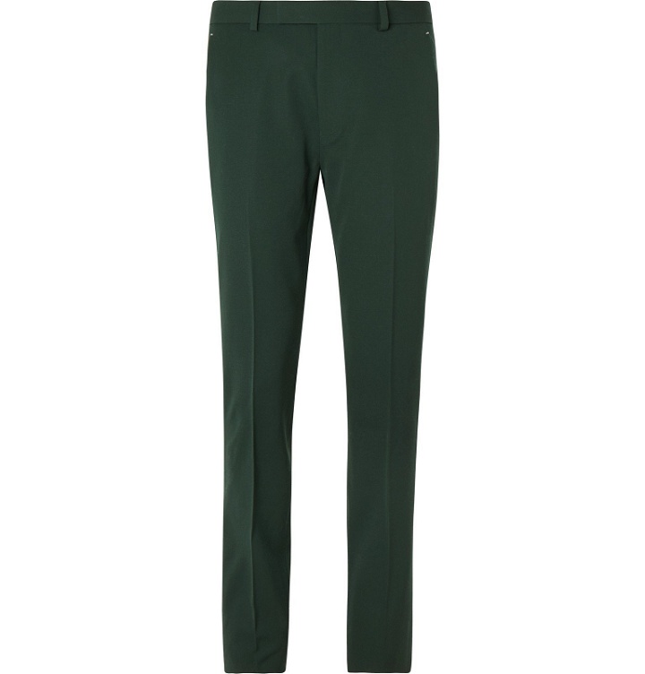 Photo: Berluti - Dark-Green Tapered Wool-Twill Suit Trousers - Green