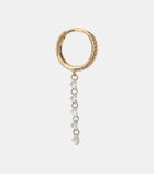 Persée Piercing 18kt gold single earring with diamonds