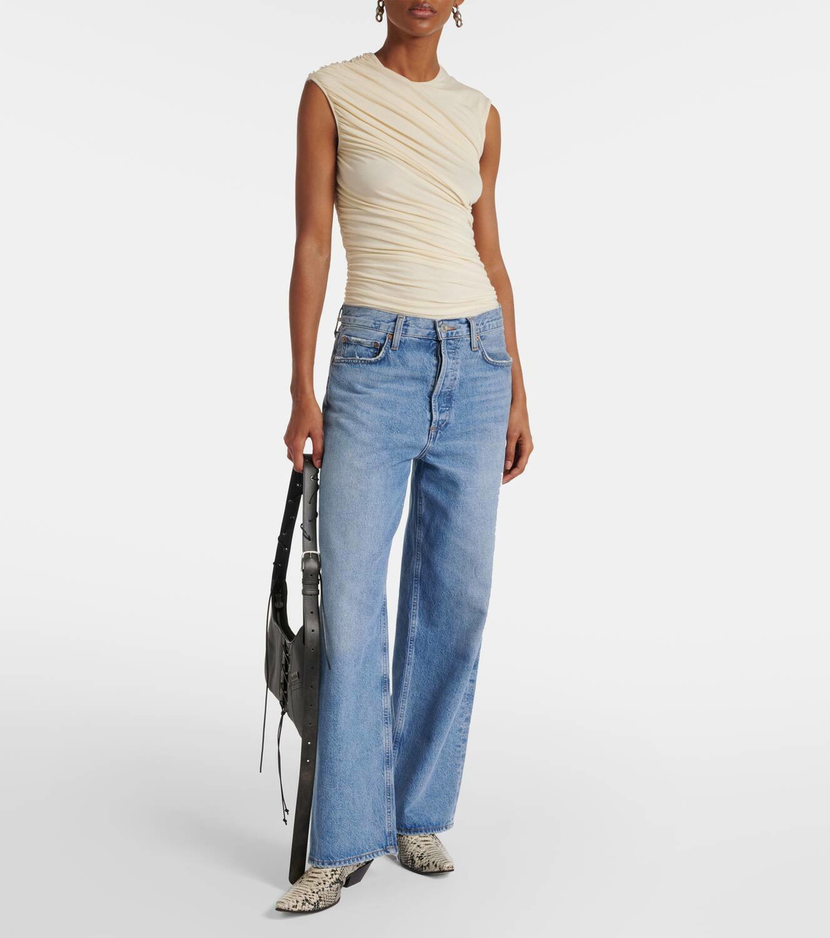 Agolde Ester ruched tank top