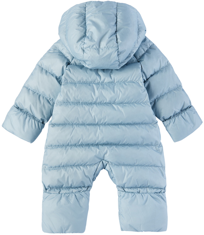 Burberry Baby Blue Hooded Down Snowsuit Burberry