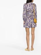 ZIMMERMANN - Paisley Print Linen Short Dress