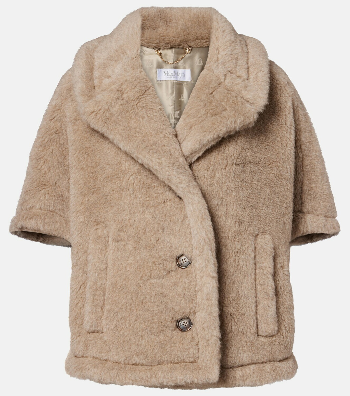 Max Mara Corvino teddy cape