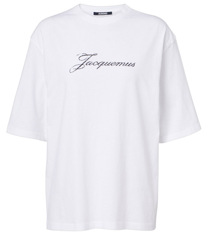 Photo: Jacquemus Logo cotton-blend jersey T-shirt